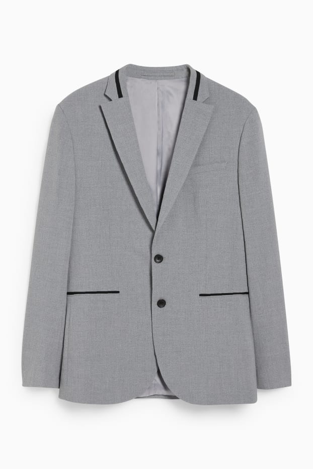 Bărbați - Sacou modular - slim fit - Flex - LYCRA® - gri deschis melanj