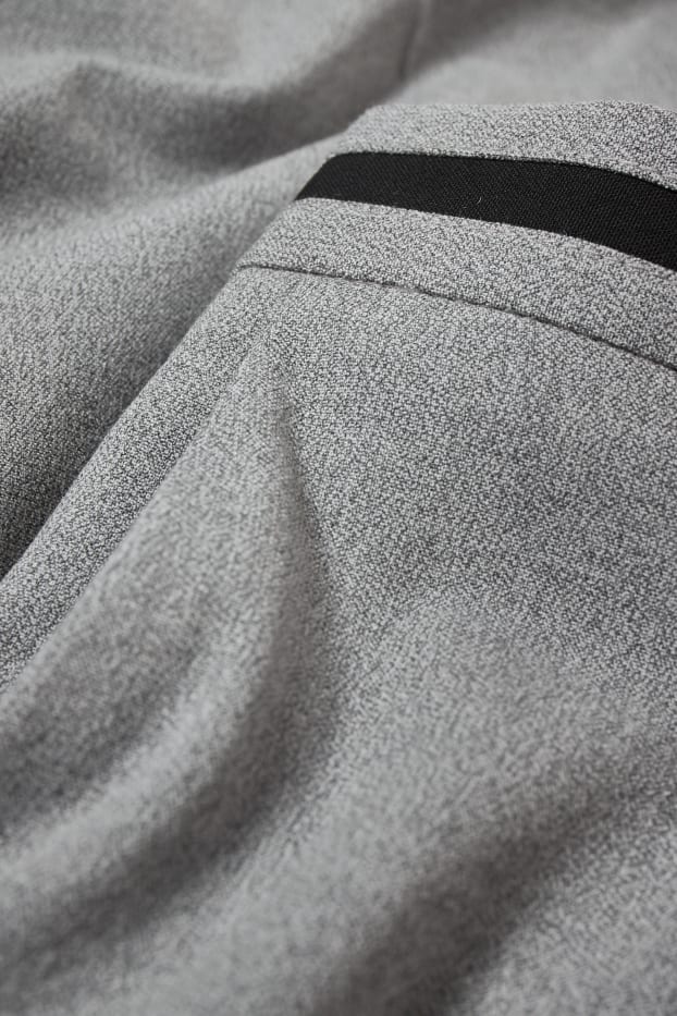 Hommes - Pantalon de costume - slim fit - Flex - LYCRA® - gris clair chiné