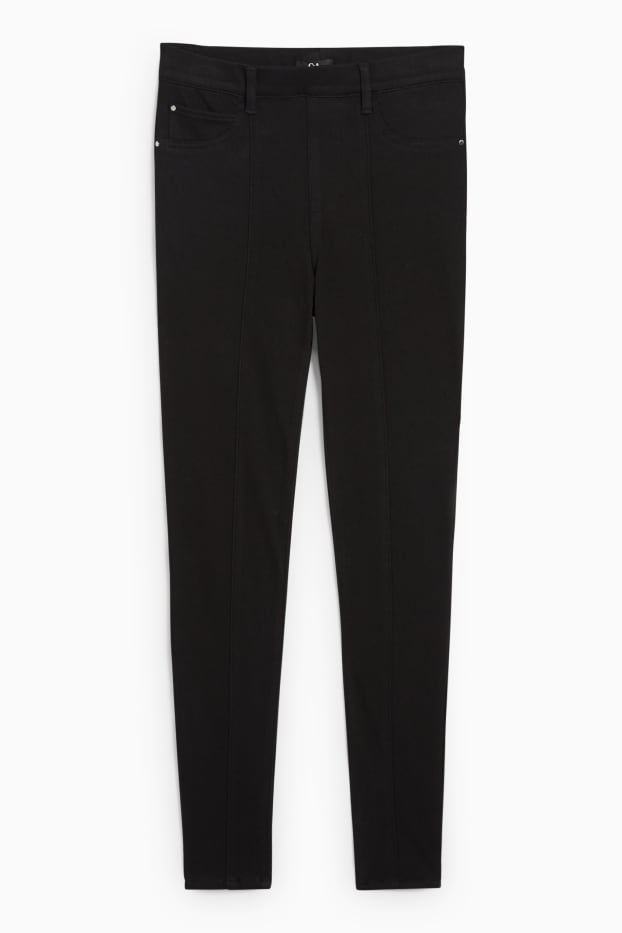 Dames - Broek - high waist - skinny fit - 4 Way Stretch - zwart