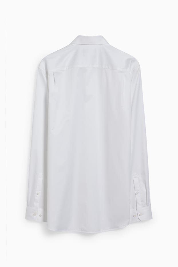 Home - Camisa formal - regular fit - cutaway - fàcil de planxar - blanc