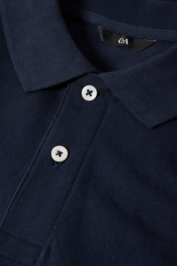 Hommes - Polo - bleu foncé