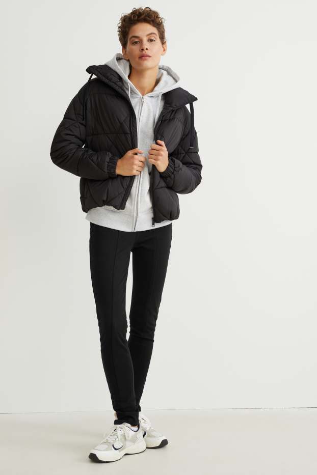 Dames - Broek - high waist - skinny fit - 4 Way Stretch - zwart