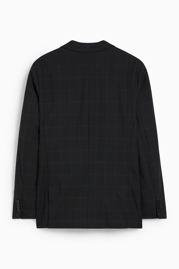 Hommes - Veste de costume - slim fit - Flex - LYCRA® - à carreaux - noir