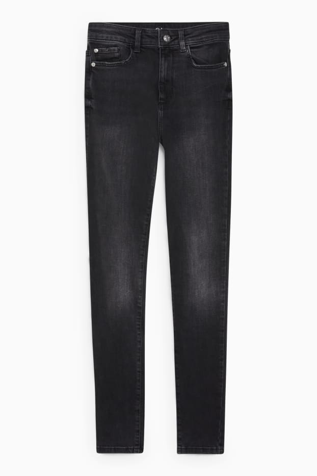 Dona - Skinny jeans - cintura alta - LYCRA® - texà gris fosc