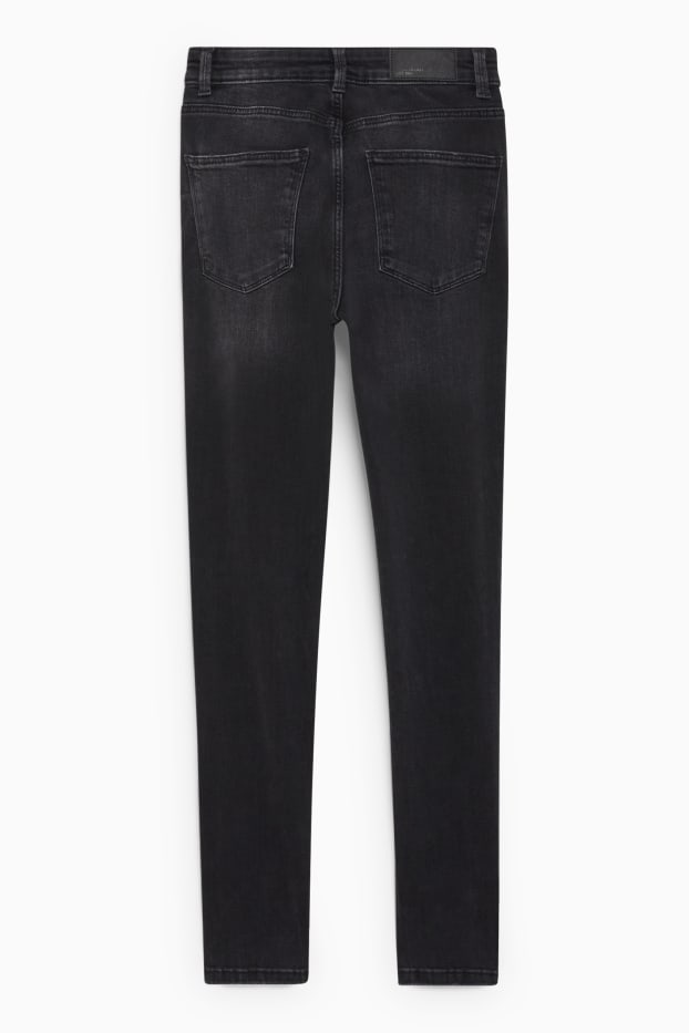 Dona - Skinny jeans - cintura alta - LYCRA® - texà gris fosc
