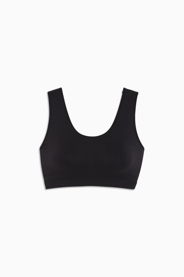 Donna - Brassière - senza cuciture - nero
