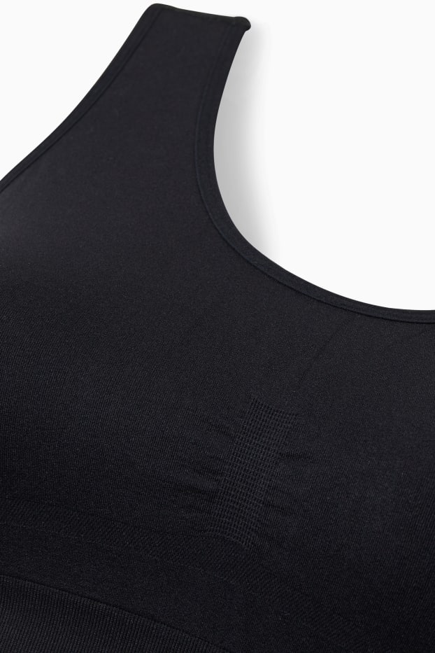 Donna - Brassière - senza cuciture - nero