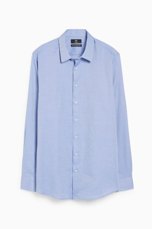 Herren - Businesshemd - Slim Fit - Kent - bügelleicht - hellblau