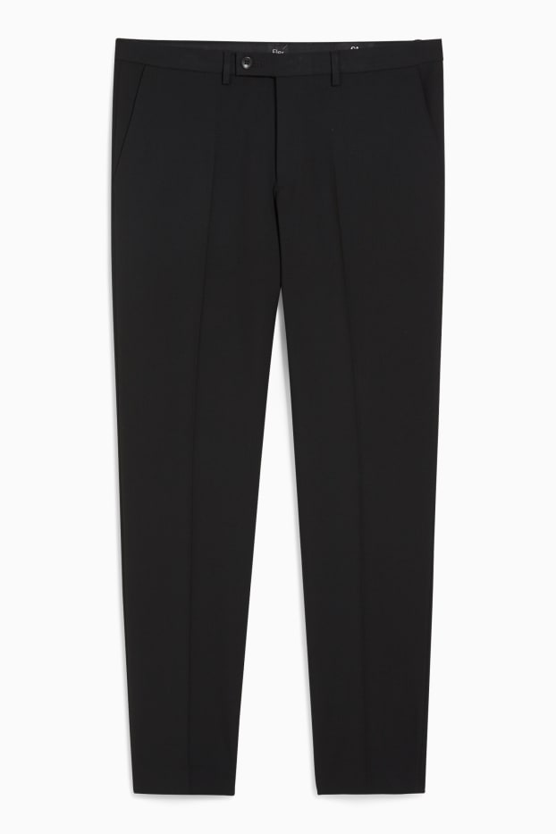 Pánské - Oblekové kalhoty - slim fit - Flex - LYCRA® - Mix & Match - černá