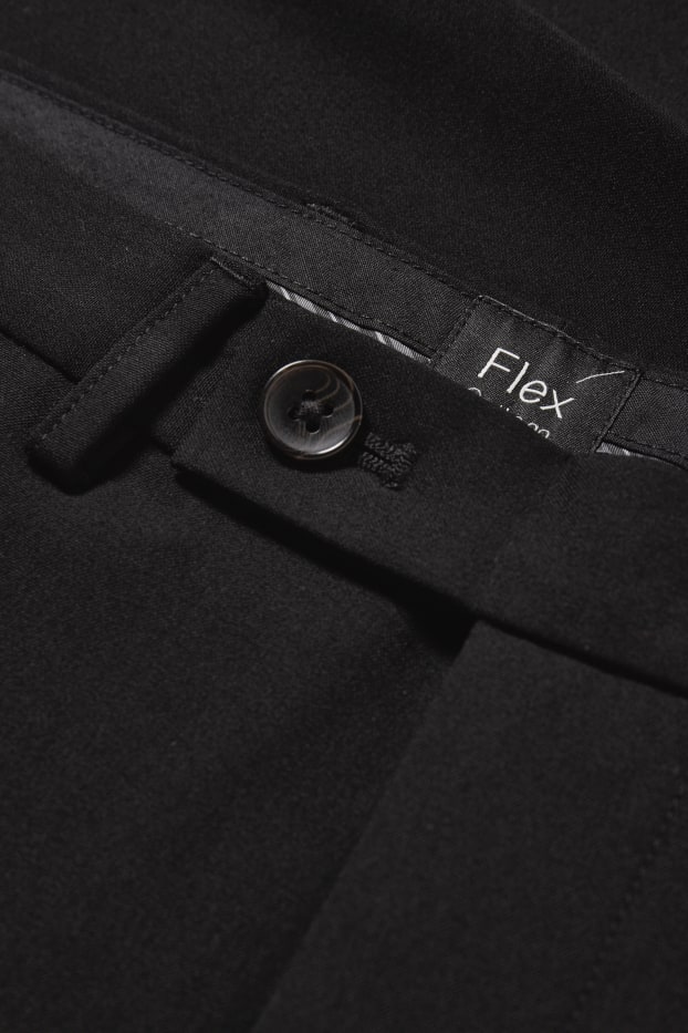 Pánské - Oblekové kalhoty - slim fit - Flex - LYCRA® - Mix & Match - černá