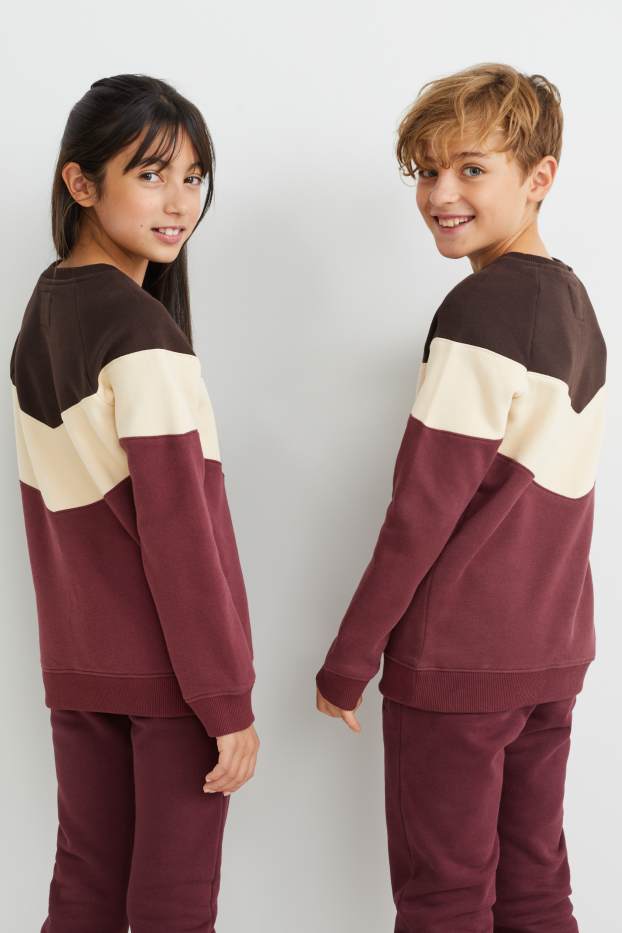 Kinder Buben - Sweatshirt - genderneutral - bordeaux