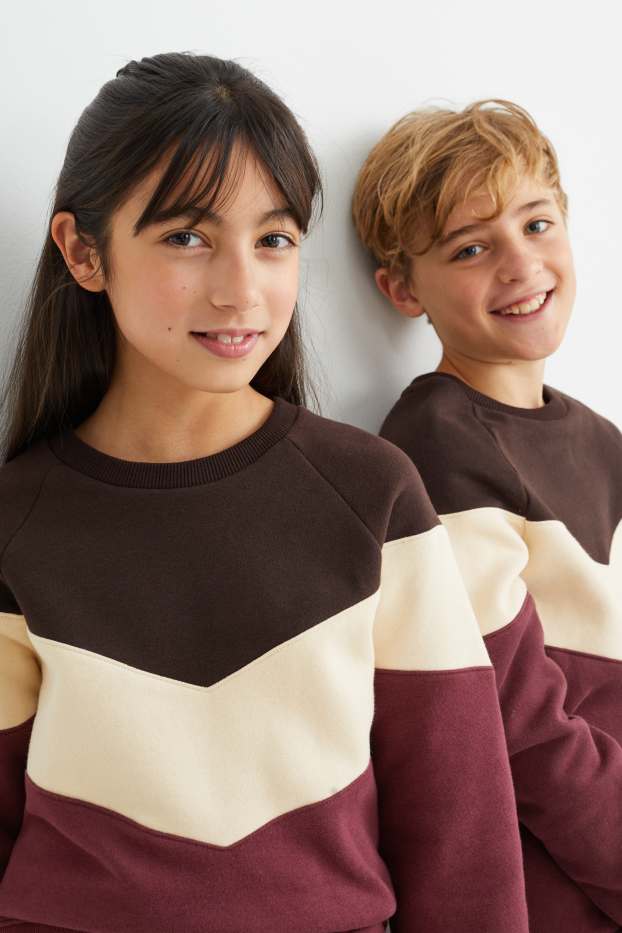 Kinder Buben - Sweatshirt - genderneutral - bordeaux