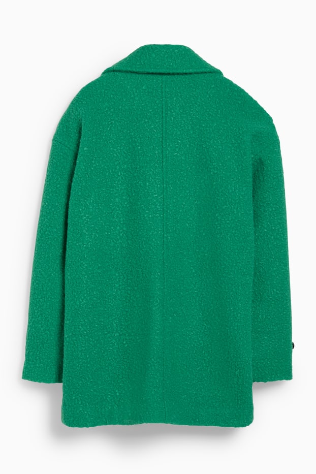 Donna - Cappotto bouclé - verde