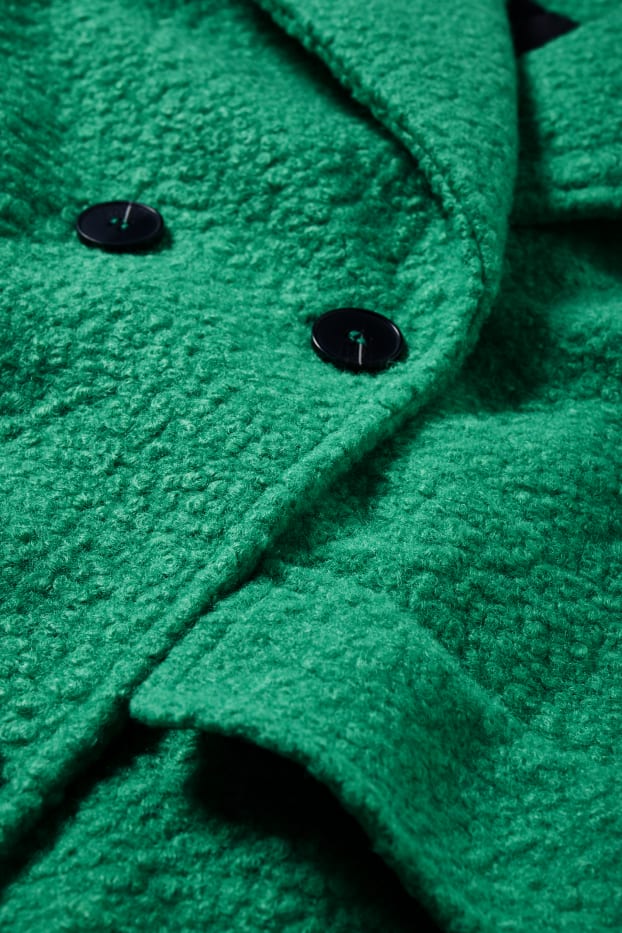 Donna - Cappotto bouclé - verde
