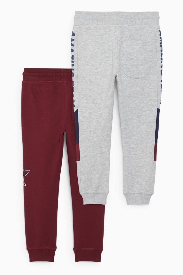 Kinder Jungen - Multipack 2er - Jogginghose - bordeaux