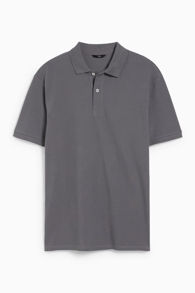 Heren - Poloshirt - grijs