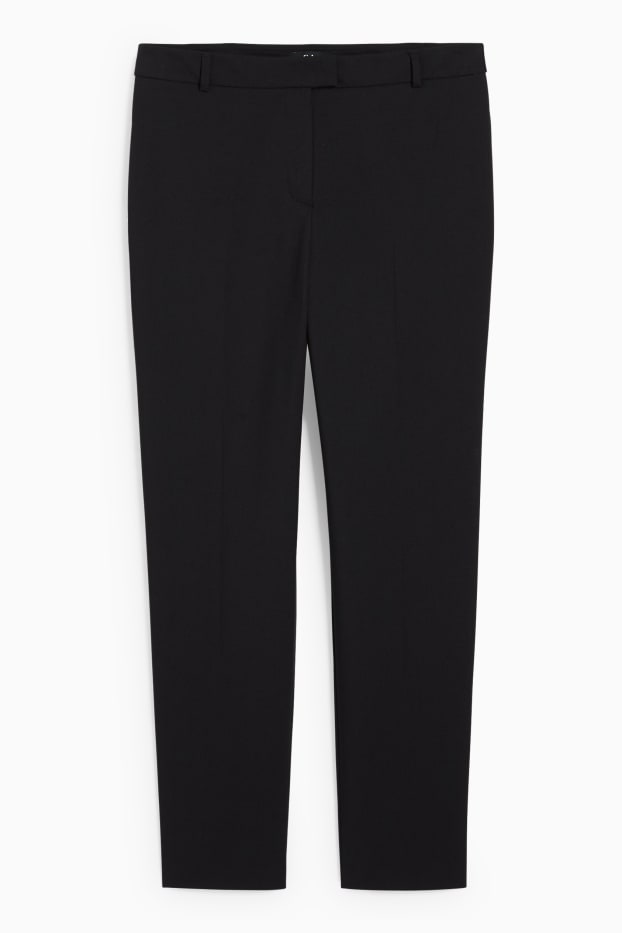 Women - Business trousers - regular fit - black