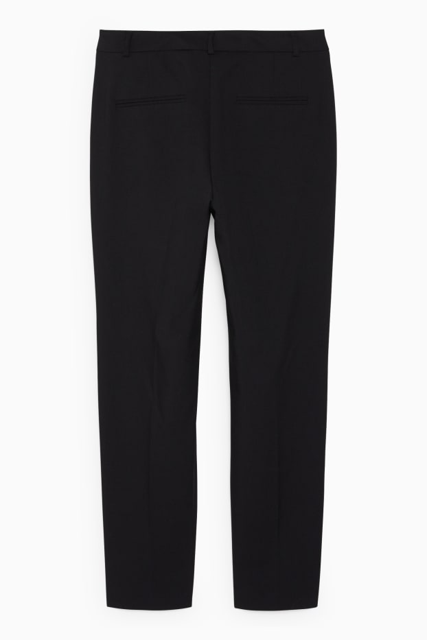 Women - Business trousers - regular fit - black