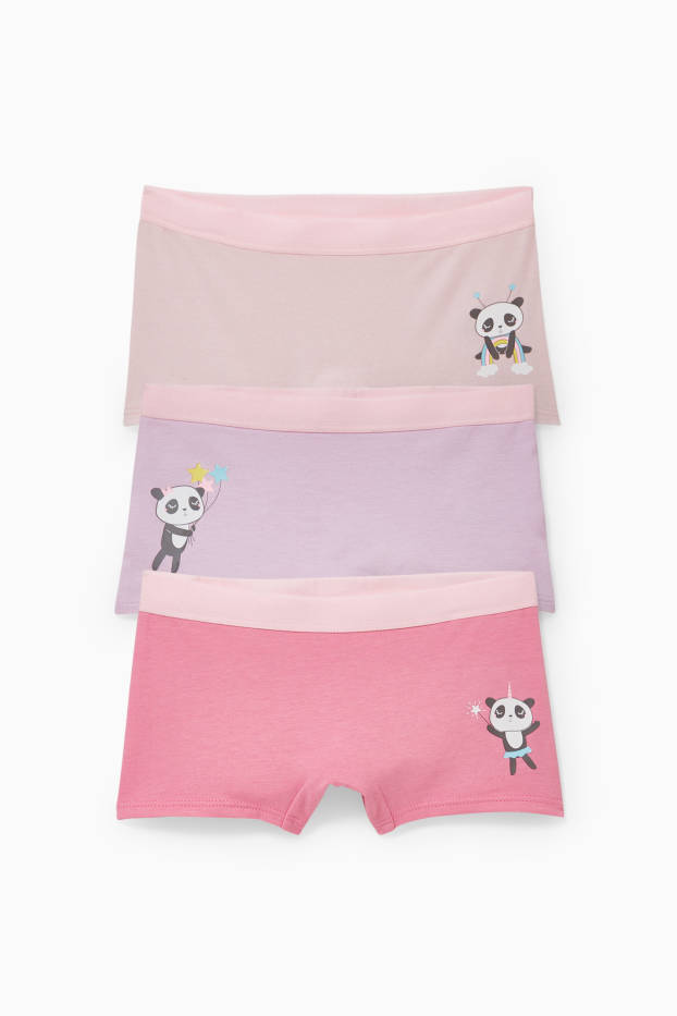 Kinder Mädchen - Multipack 3er - Boxershorts - rosa