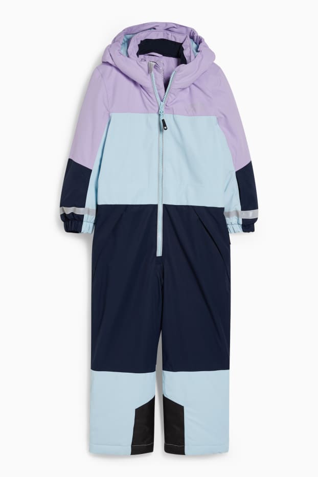 Children - Ski suit with hood - light turquoise