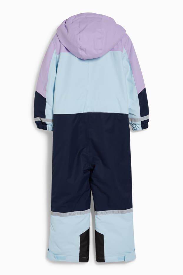 Children - Ski suit with hood - light turquoise