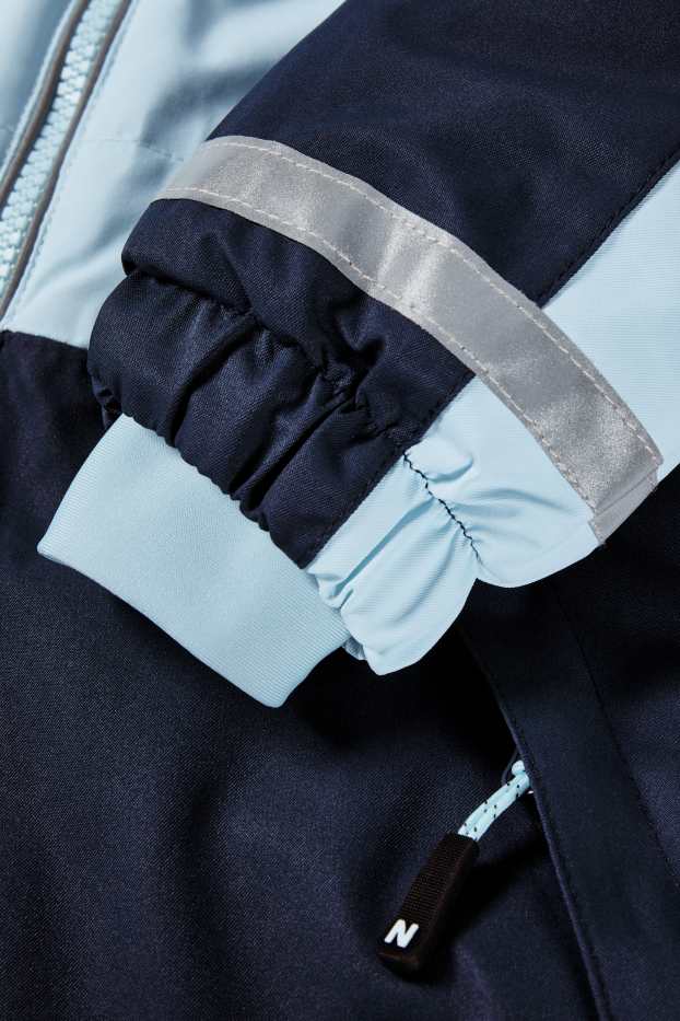 Children - Ski suit with hood - light turquoise