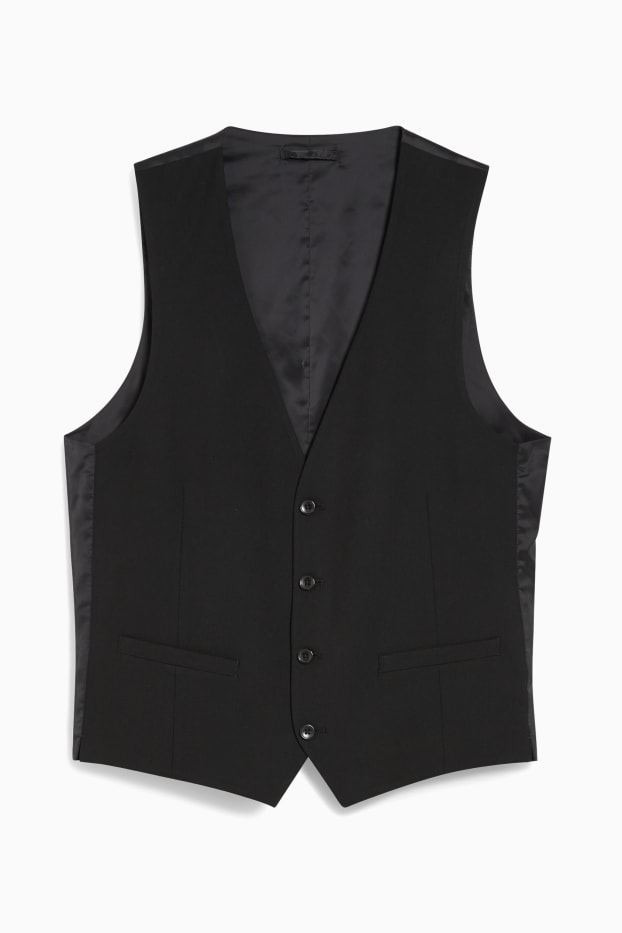 Men - Mix-and-match waistcoat - regular fit - Flex - LYCRA® - black