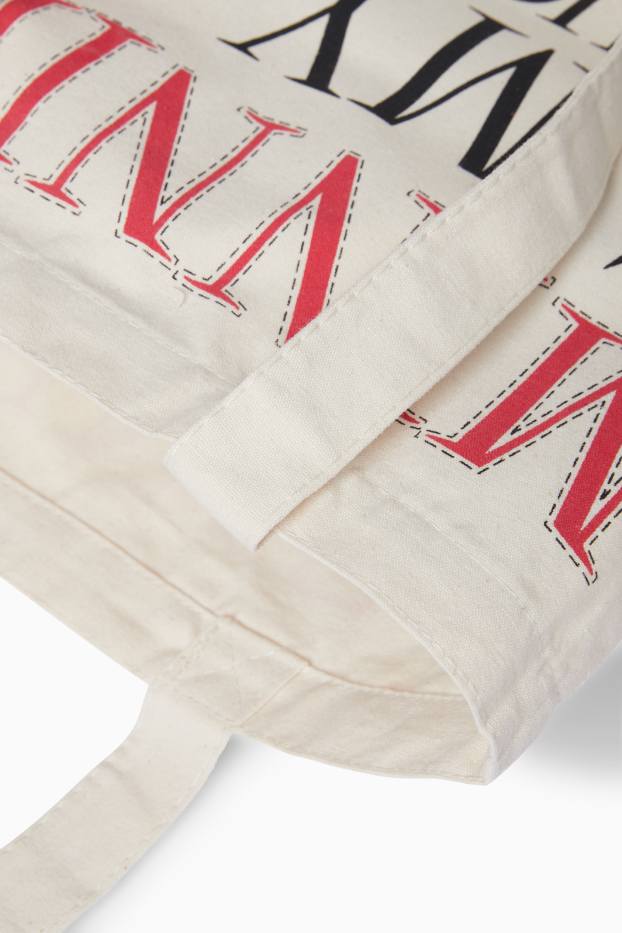 Femmes - Minnie Mouse - sac de jute - blanc crème