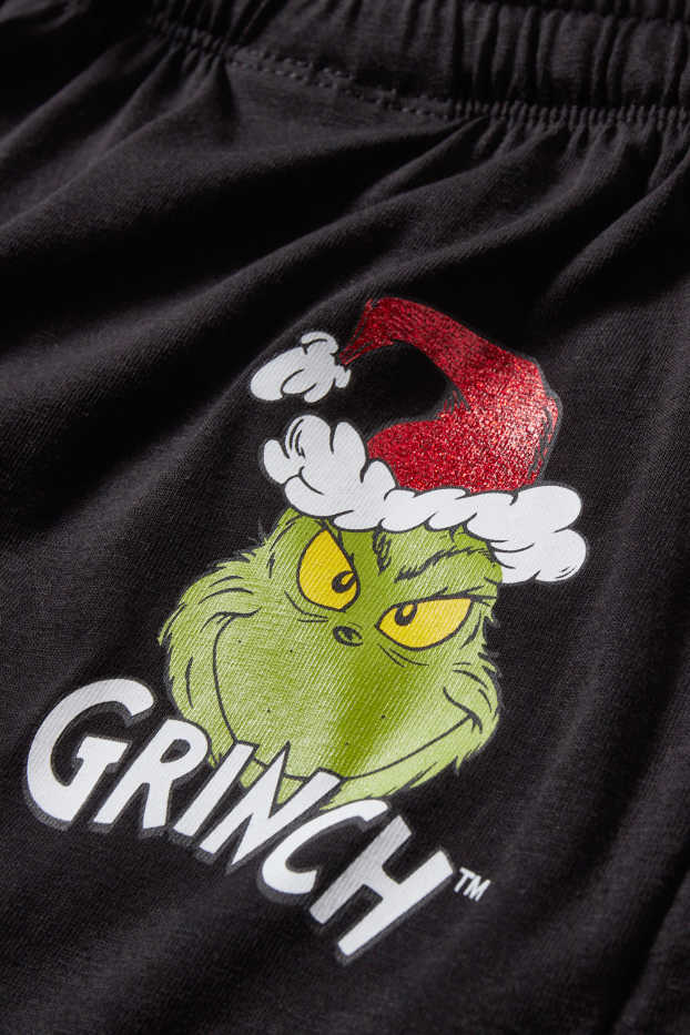 Femmes - Short de pyjama de Noël - Le Grinch - noir