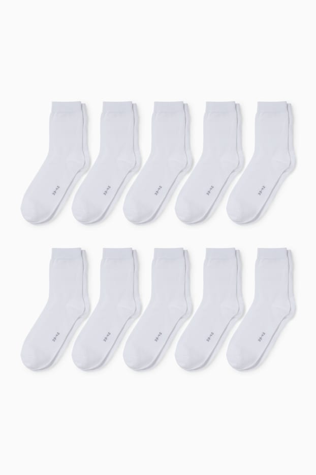 Dámské - Multipack 10 ks - ponožky - bílá