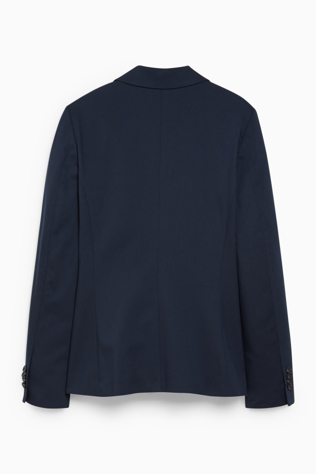 Femmes - Blazer de bureau - cintrée - bleu foncé