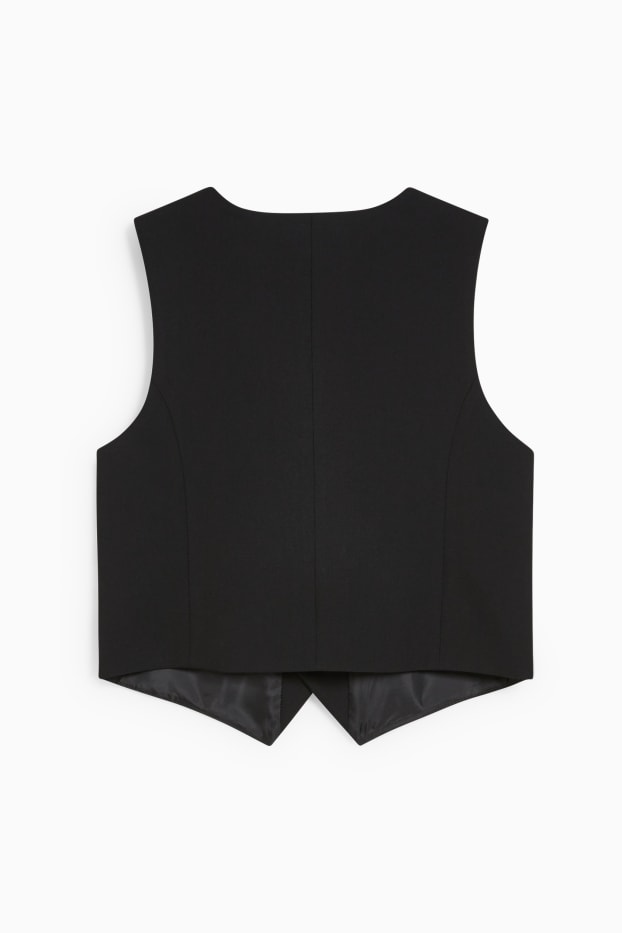 Kinder Jungen - Baukasten-Weste - Stretch - LYCRA® - schwarz