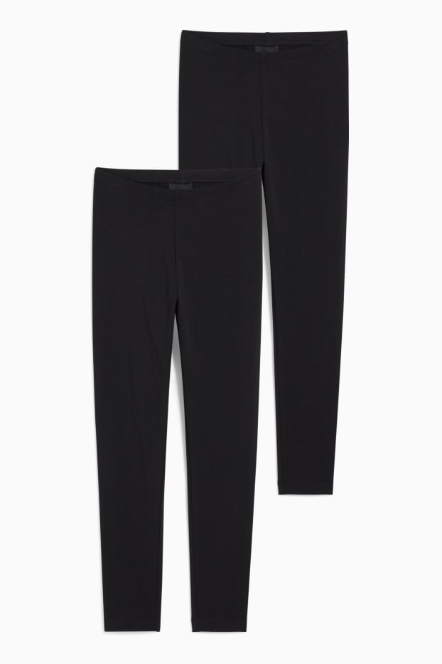 Kinder Mädchen - Multipack 2er - Leggings - schwarz
