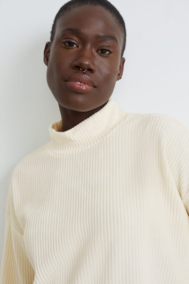 Donna - Maglia pigiama - bianco crema