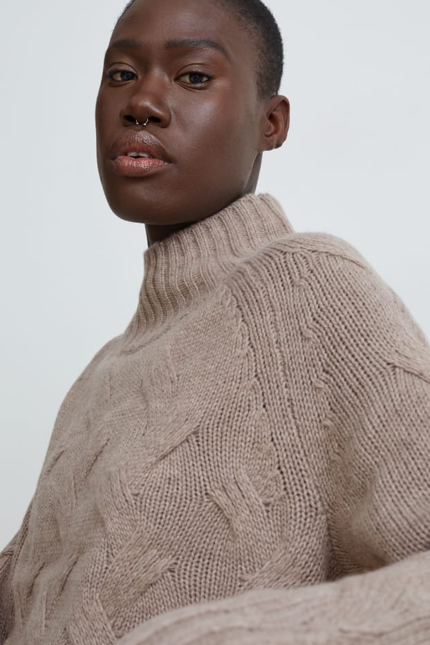 Dona - Jersei de caixmir - trenat - talp