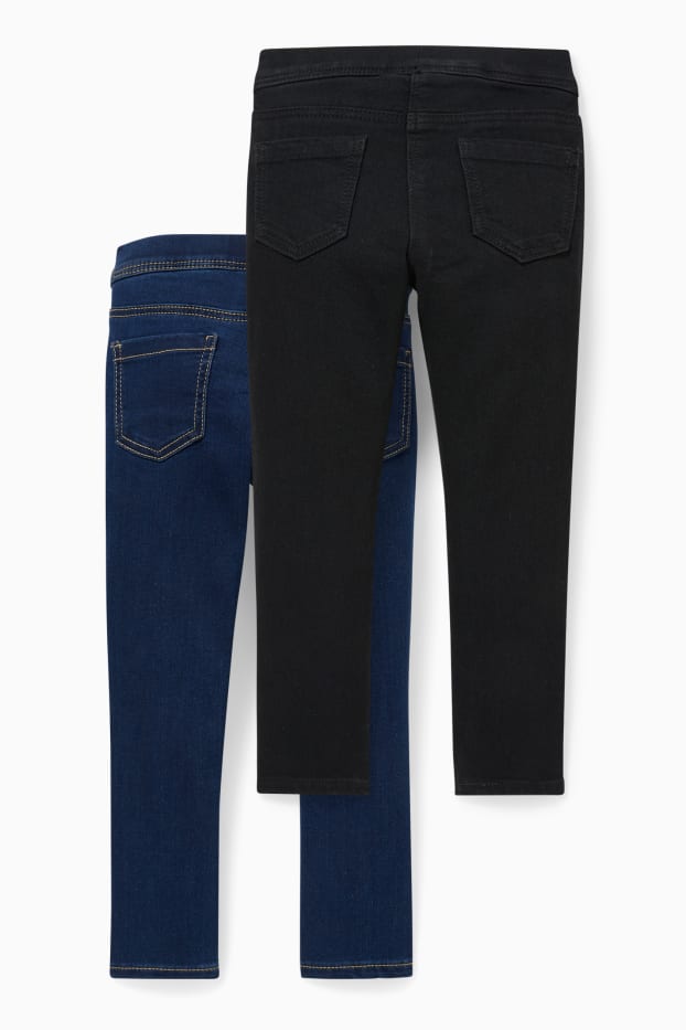 Kinder Mädchen - Multipack 2er - Jegging Jeans - dunkeljeansblau