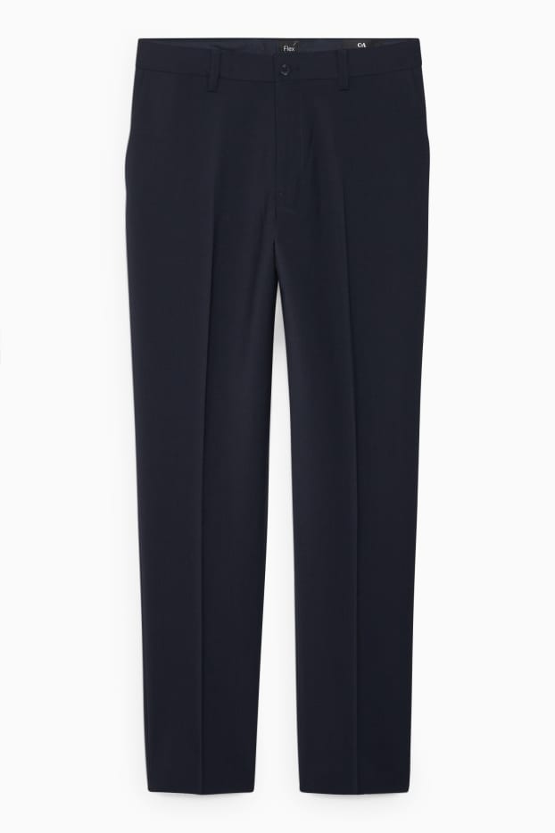 Men - Mix-and-match suit trousers - regular fit - stretch - new wool blend - dark blue