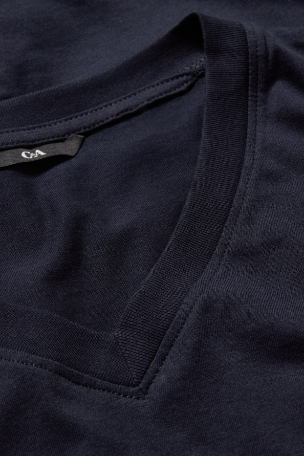 Men - T-shirt - regular fit  - dark blue