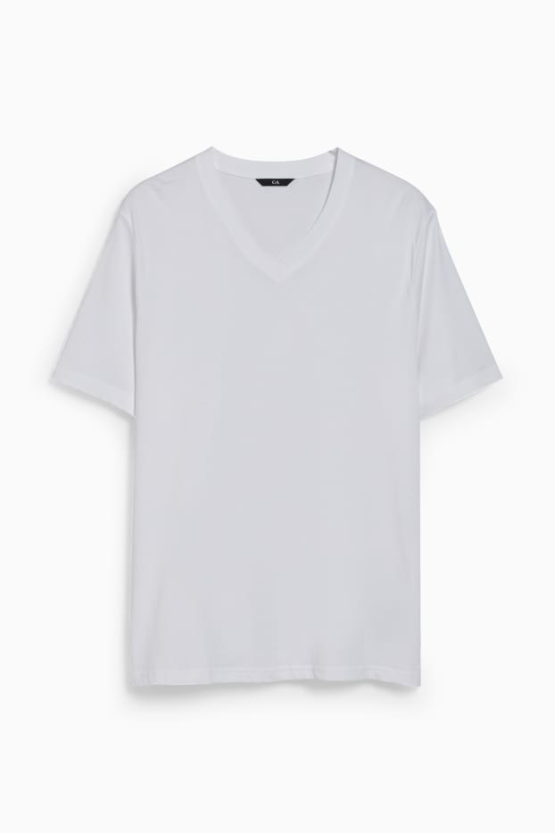 Heren - T-shirt - regular fit  - wit