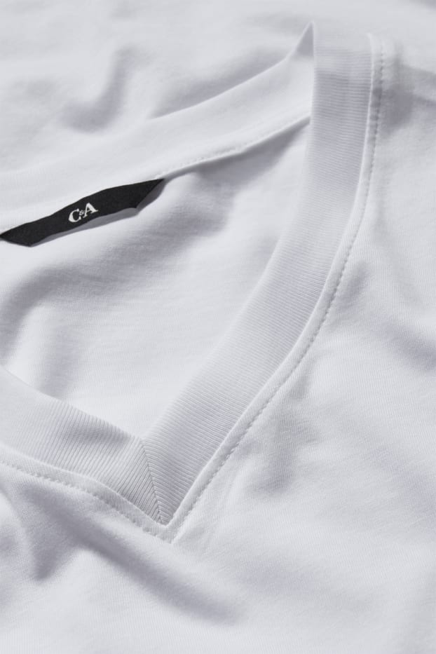 Heren - T-shirt - regular fit  - wit