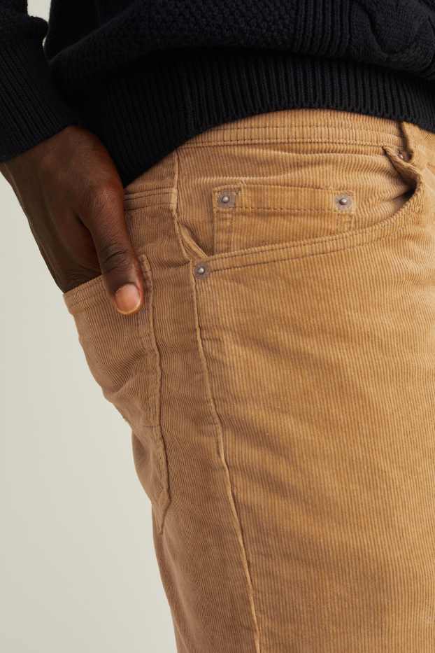 Herren - Cordhose - Regular Fit - LYCRA® - havanna