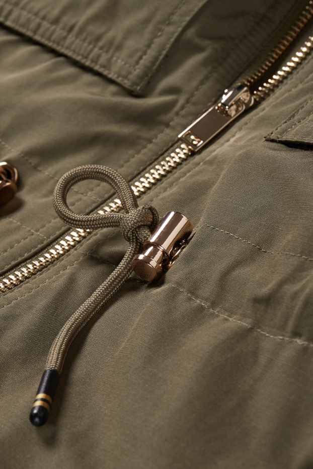 Dames - Parka met capuchon - winter - kaki