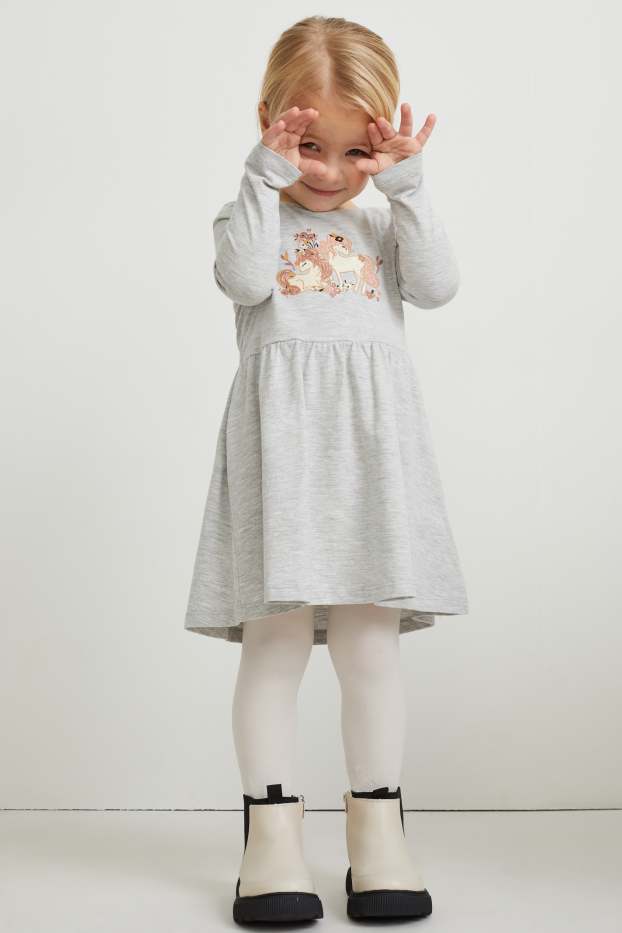 Children Girls - Multipack of 3 - unicorn - dress - coral