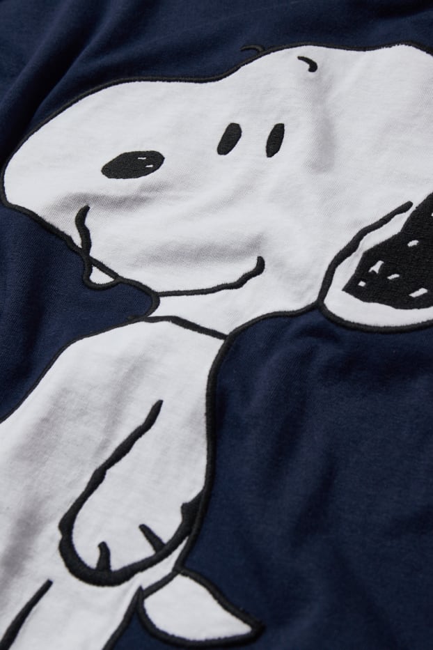 Donna - Camicia da notte - Snoopy - blu scuro