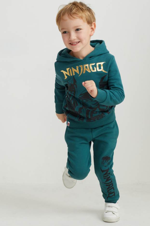 Kinderen: jongens - Lego Ninjago - joggingbroek - donkerturquoise