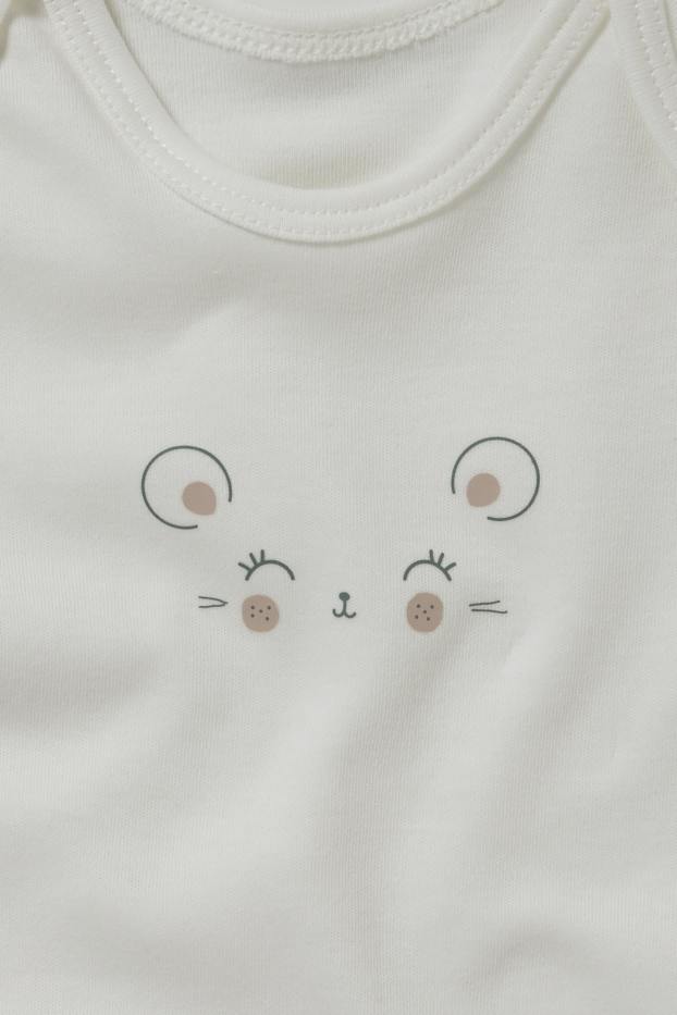 Bebés niñas - Pack de 5 - bodies para bebé - blanco roto