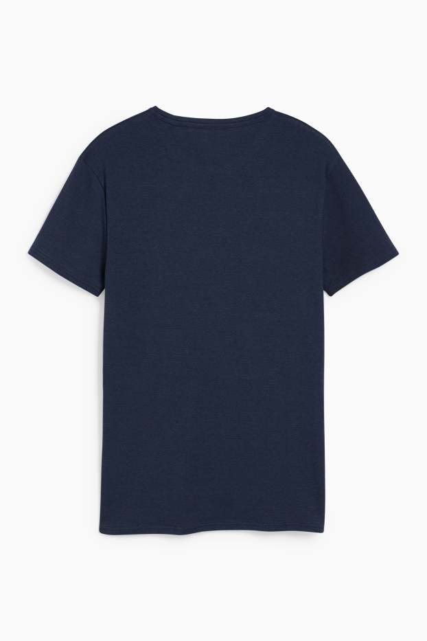 Heren - T-shirt - donkerblauw