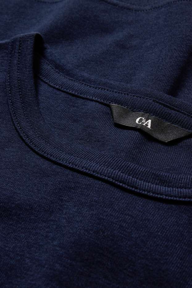 Heren - T-shirt - donkerblauw