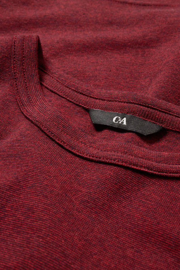 Heren - T-shirt - bordeaux