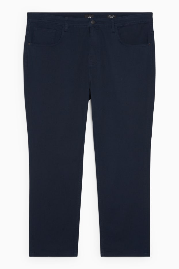 Hommes - Pantalon - regular fit - bleu foncé